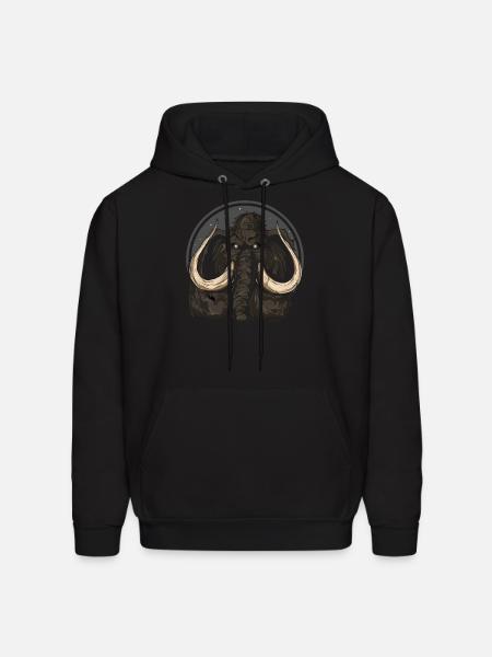 Prehistoric Animal Mammoth - Men's Hoodie - black