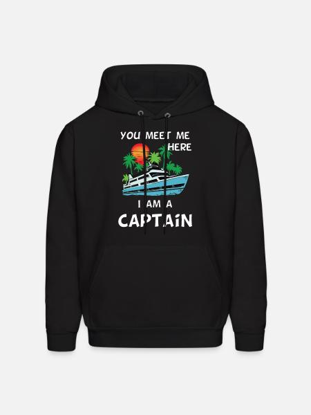 Captain Boat yacht - Men's Hoodie - black