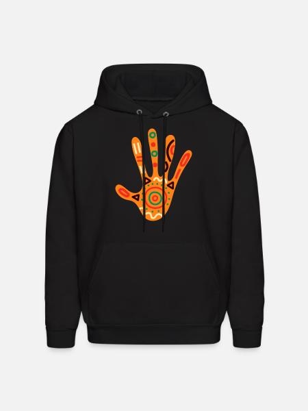 African Hand - Men's Hoodie - black