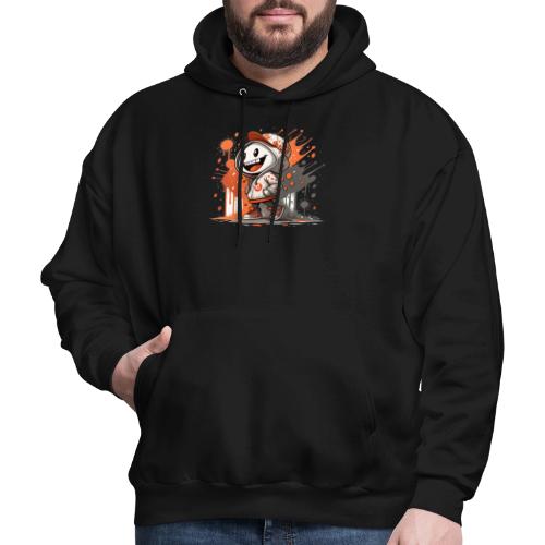 Animated Cartoon Robot Kid Print - Men's Hoodie