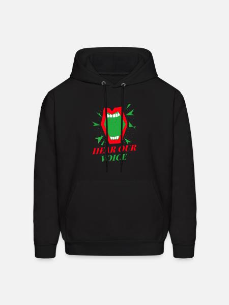 Hear our voices - Men's Hoodie - black
