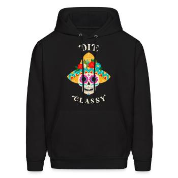 Die Classy - Men's Hoodie - black - Front - Elias (183cm)