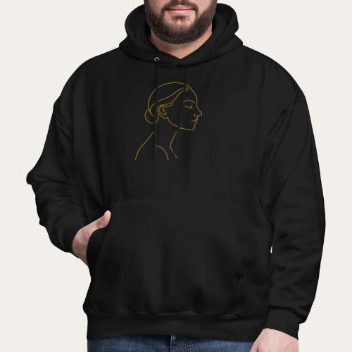 Aesthetic Line art Woman - Relaxation - Men's Hoodie