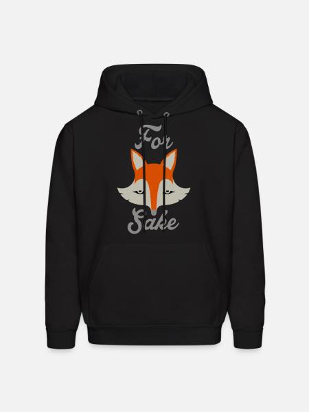 For Fox Sake - Men's Hoodie - black