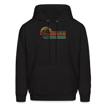 Wolf Sarcastic Quotes Witty Jokes - Men's Hoodie - black - Front - Elias (183cm)