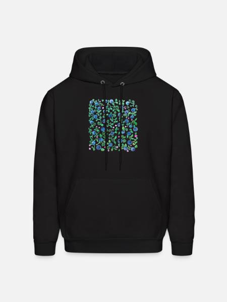 Blueberry Season - Men's Hoodie - black