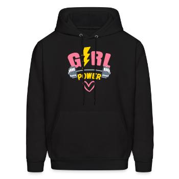 power - Men's Hoodie - black - Front - Elias (183cm)