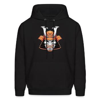 Samurai helmet - Men's Hoodie - black - Front - Elias (183cm)
