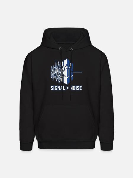 Professional Signal Logic Tee - Men's Hoodie - black