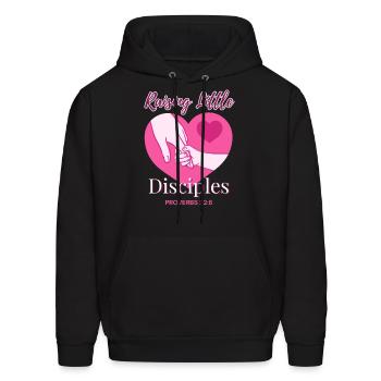 Christian Mother's Day Raising Little Disciples - Men's Hoodie - black - Front - Elias (183cm)