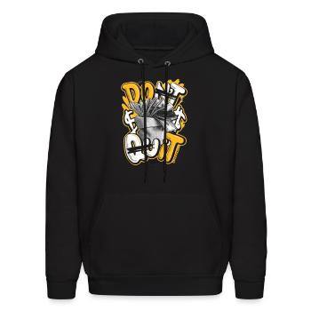 Hustle - Men's Hoodie - black - Front - Elias (183cm)