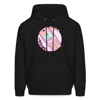 Vintage Phone Virgo - Men's Hoodie - black - Front - Elias (183cm)