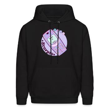 Vintage Phone Scorpio - Men's Hoodie - black - Front - Elias (183cm)