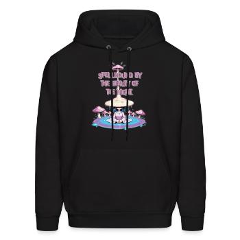 "Spellbound by the Beauty of the Night Mystical - Men's Hoodie - black - Front - Elias (183cm)