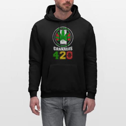 Lighthearted 420 Organic Ganja Weed Marijuana Desi - Men's Hoodie