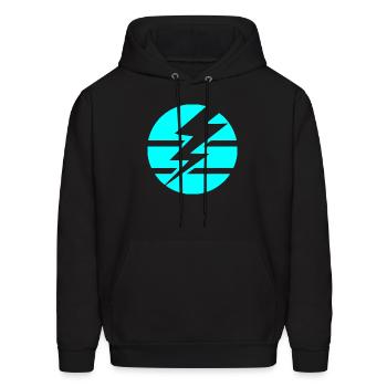 Thunderbolt - Men's Hoodie - black - Front - Elias (183cm)