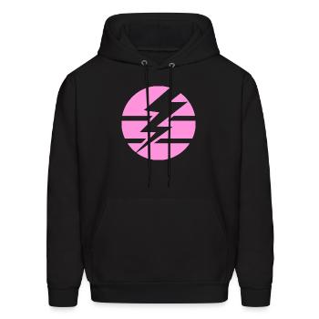 Thunderbolt - Men's Hoodie - black - Front - Elias (183cm)