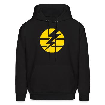 Thunderbolt - Men's Hoodie - black - Front - Elias (183cm)
