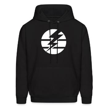 Thunderbolt - Men's Hoodie - black - Front - Elias (183cm)