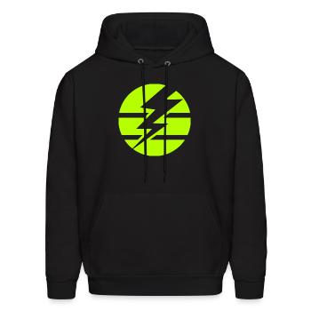 Thunderbolt - Men's Hoodie - black - Front - Elias (183cm)