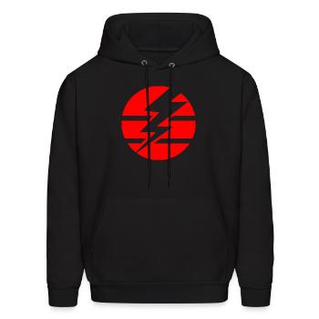 Thunderbolt - Men's Hoodie - black - Front - Elias (183cm)