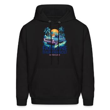 FAIRLANE THUNDERBOLT - Men's Hoodie - black - Front - Elias (183cm)