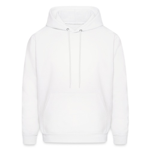 Front (Straight Outta-White) _ Back (Blank) - Men's Hoodie