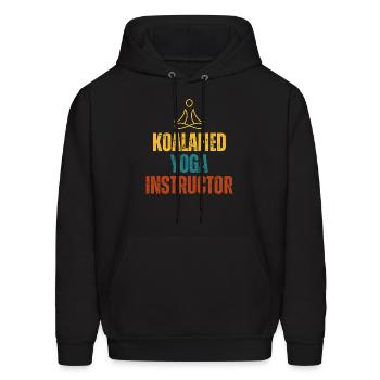 Koalafied Yoga Instructor - Men's Hoodie - black - Front - Elias (183cm)