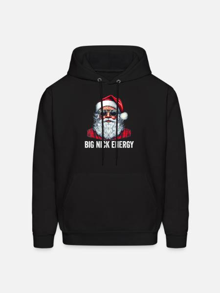 Big Nick Energy Santa - Men's Hoodie - black