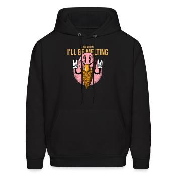 Ice cream for summer - Men's Hoodie - black - Front - Elias (183cm)