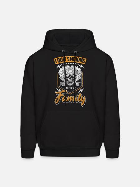 Non-Smoking Cigarettes No Smoking - Men's Hoodie - black
