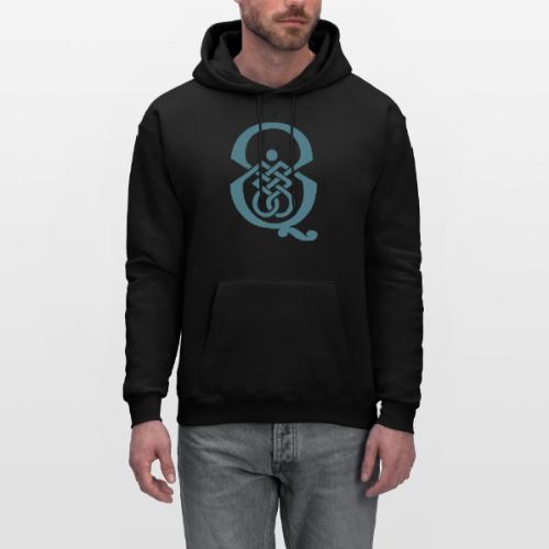 qcpb blue logo - Men's Hoodie