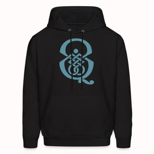 qcpb blue logo - Men's Hoodie