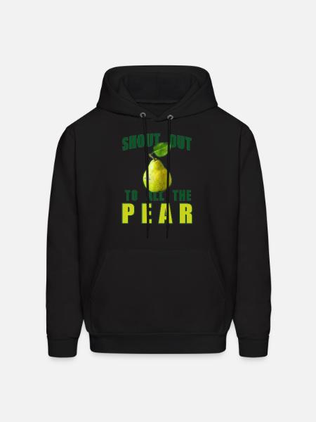 Shout Out To All The Pear - Men's Hoodie - black