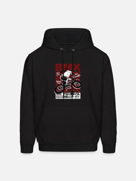 BMX No Limits Neon Stripes - Men's Hoodie - black