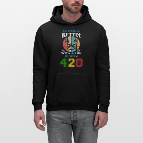Comic 420 Better Herb Weed Marijuana Design - Men's Hoodie