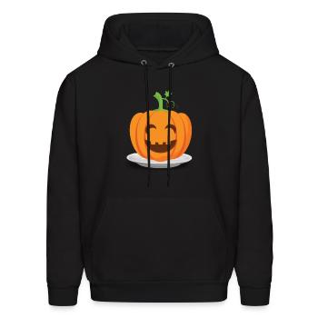 the laughing pumpkin - Men's Hoodie - black - Front - Elias (183cm)