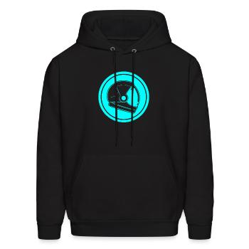 Space Helmet - Men's Hoodie - black - Front - Elias (183cm)