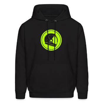 Space Helmet - Men's Hoodie - black - Front - Elias (183cm)