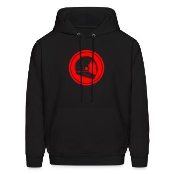 Space Helmet - Men's Hoodie - black - Front - Elias (183cm)