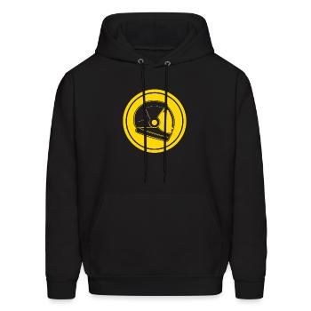 Space Helmet - Men's Hoodie - black - Front - Elias (183cm)