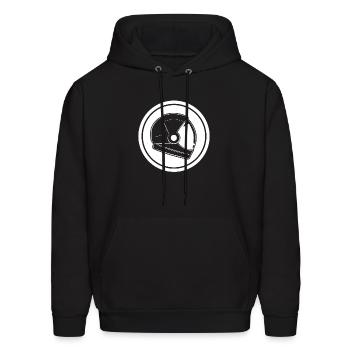 Space Helmet - Men's Hoodie - black - Front - Elias (183cm)