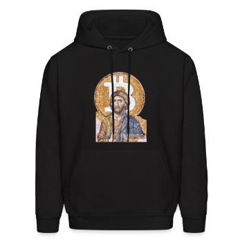 The Second Coming - BTC Messiah - Men's Hoodie - black - Front - Elias (183cm)
