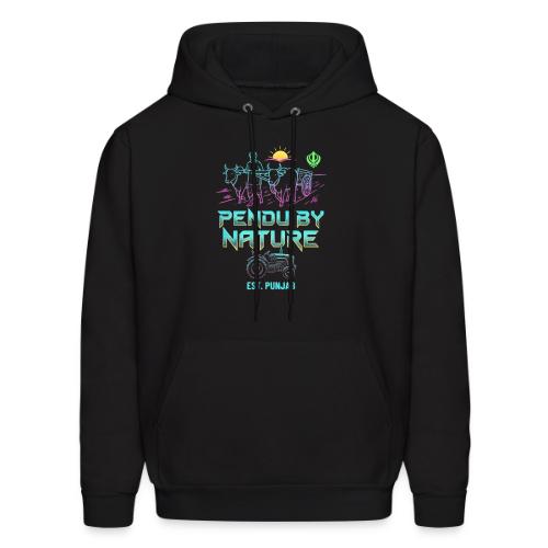 Pendu By Nature, Est. Punjab: Cyber Punk Style - Men's Hoodie