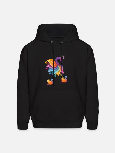 peacock - Men's Hoodie - black