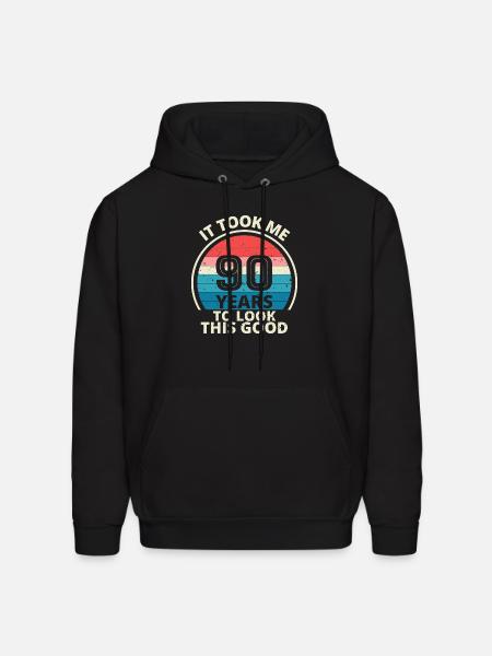 90th Birthday - Men's Hoodie - black
