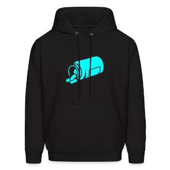 Spilled Pills - Men's Hoodie - black - Front - Elias (183cm)