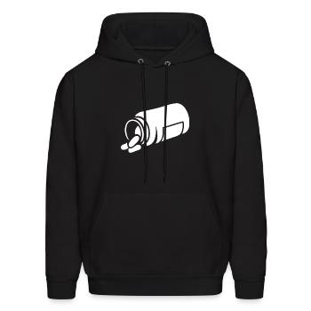 Spilled Pills - Men's Hoodie - black - Front - Elias (183cm)
