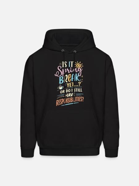 Spring Break Dilemma - Men's Hoodie - black