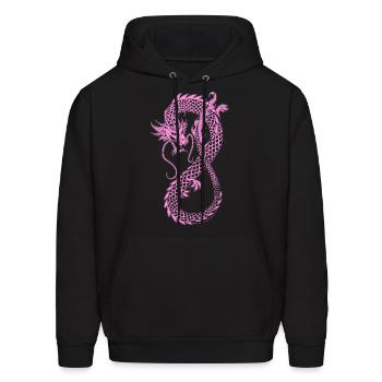 Chinese Dragon - Men's Hoodie - black - Front - Elias (183cm)